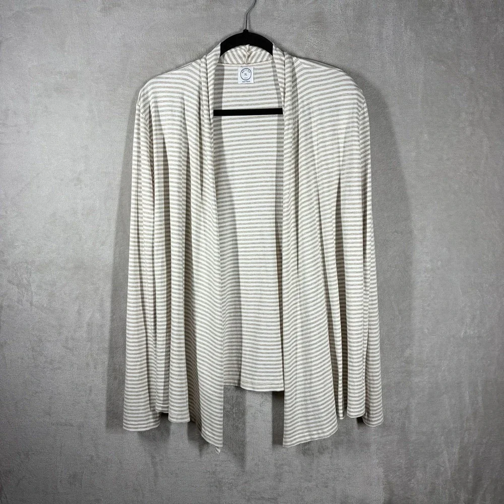 Mott50 Striped Long Sleeve Cardigan SPF 50 Size XL Sun Protection Soft Stretch